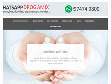 Tablet Screenshot of drogamix.com.br